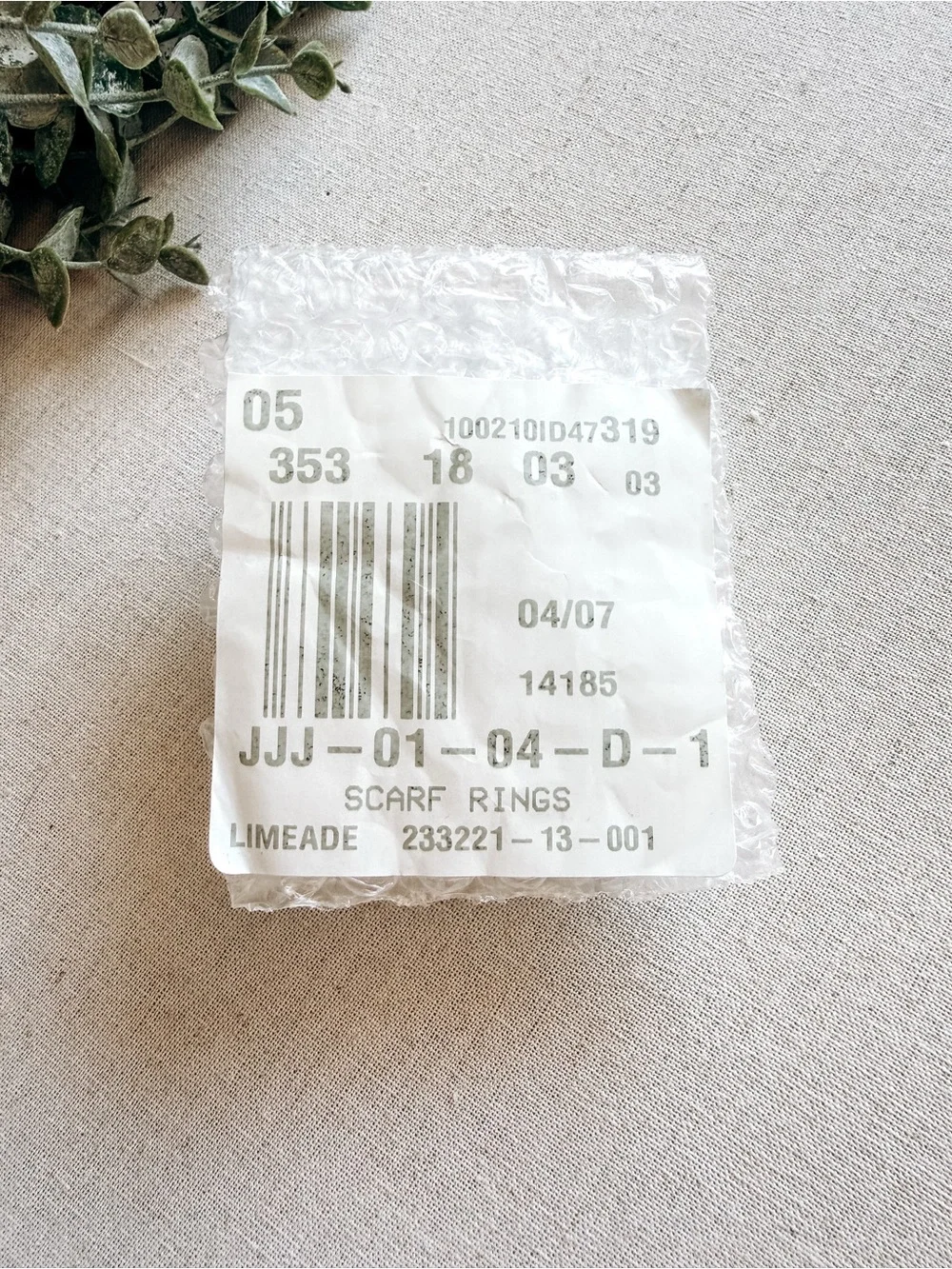 Talbots Limeade Scarf Ring Set Silver Tone 4-Piece Accessory NWT